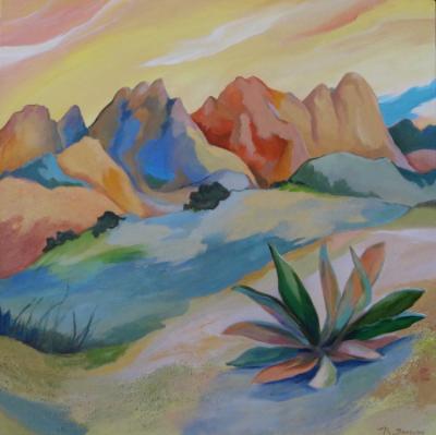 The Organ Mountains   12"x12" giclee